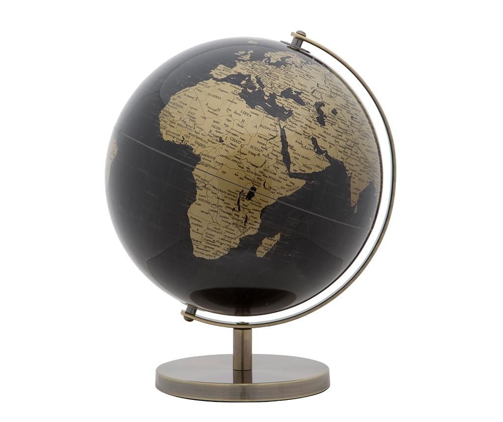 Decoratiune World Globe Black Gold – Mauro Ferretti, Galben & Auriu Mauro Ferretti imagine 2022 caserolepolistiren.ro